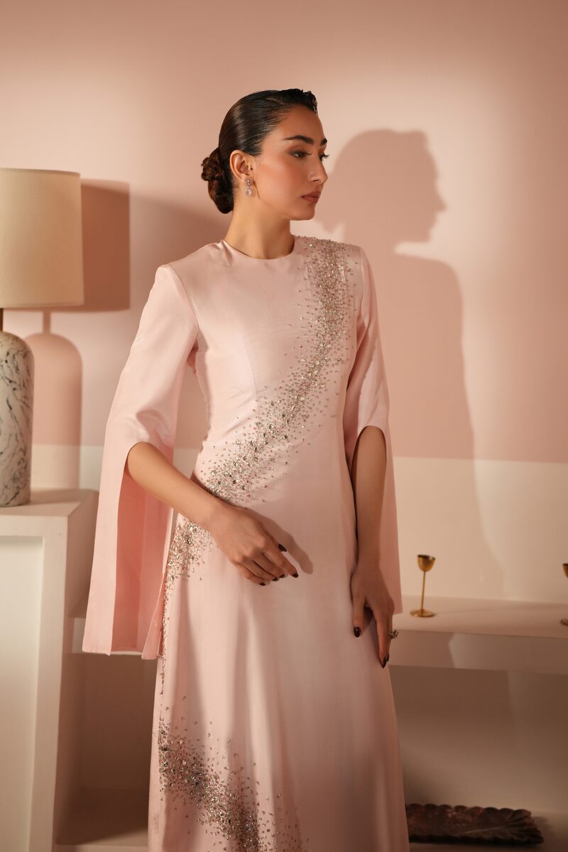 Anum, blush bridal gown
