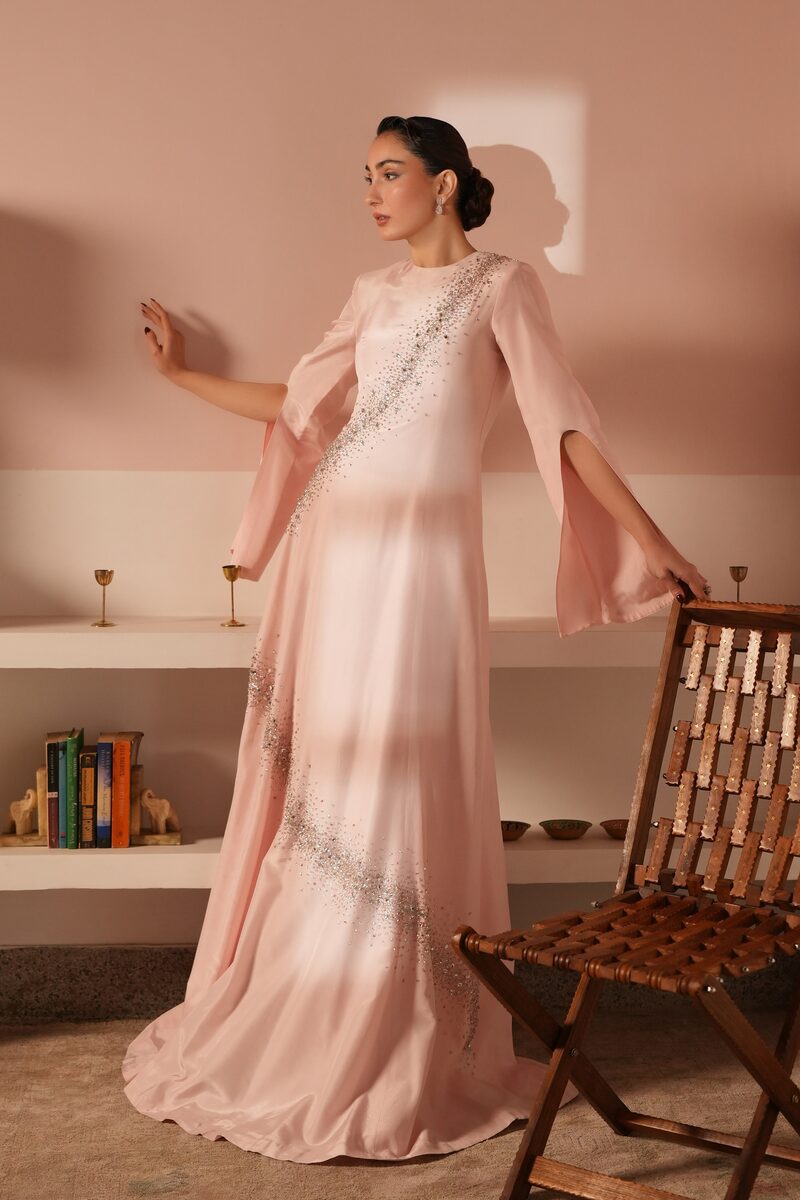Anum, blush bridal gown