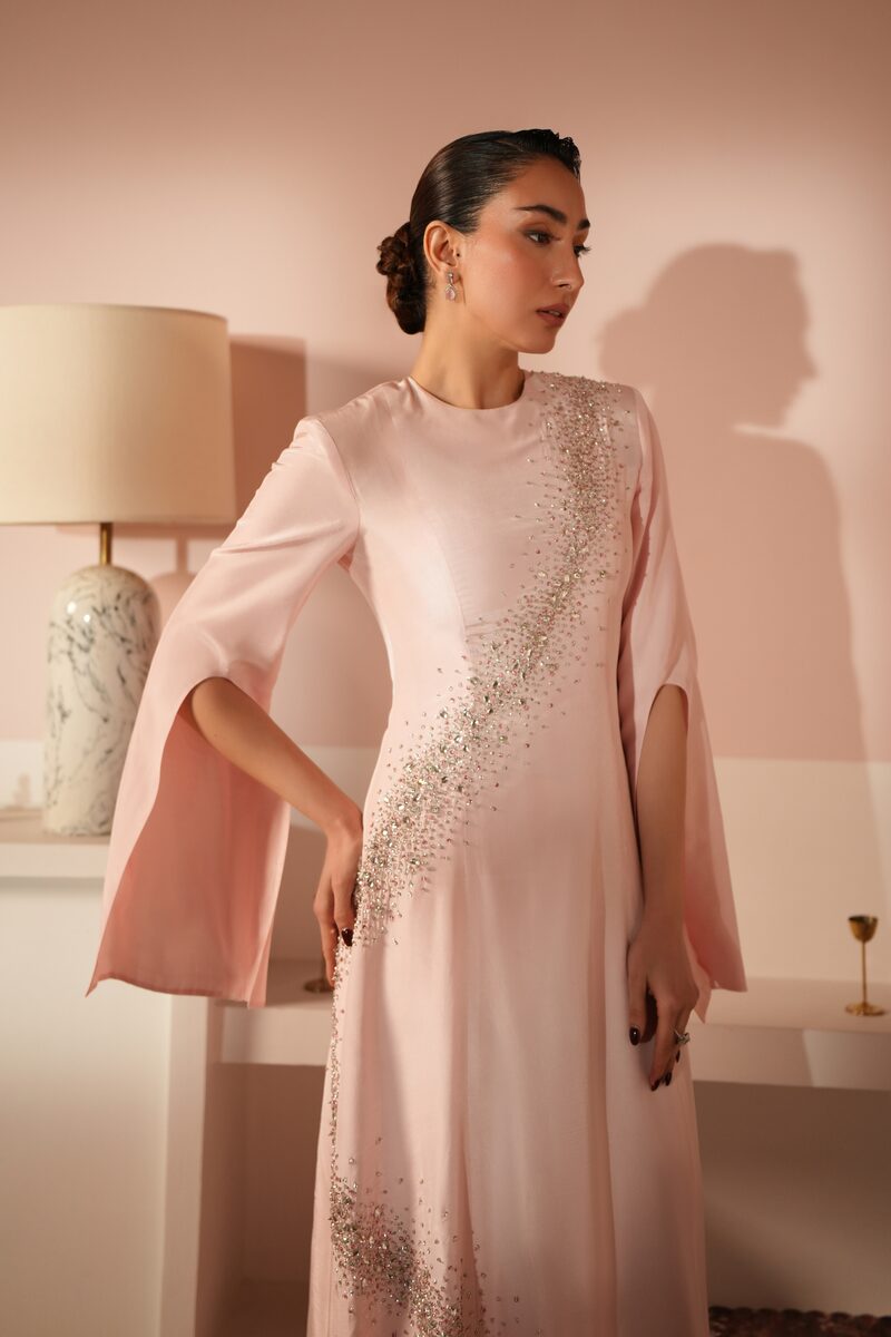 Anum, blush bridal gown