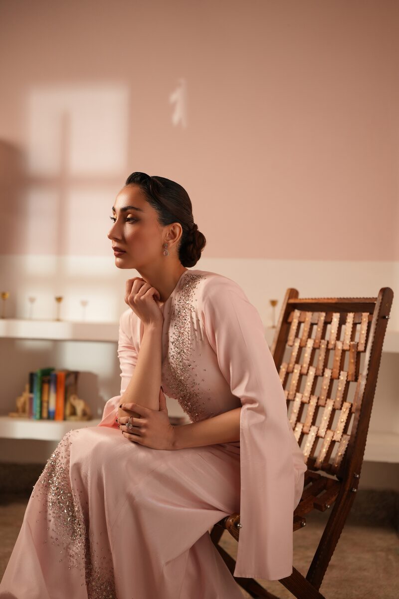 Anum, blush bridal gown
