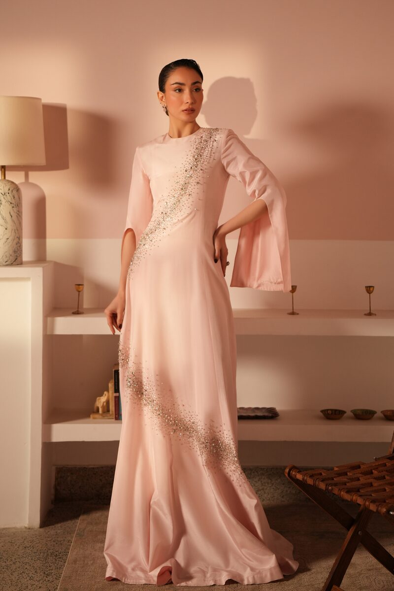 Anum, blush bridal gown