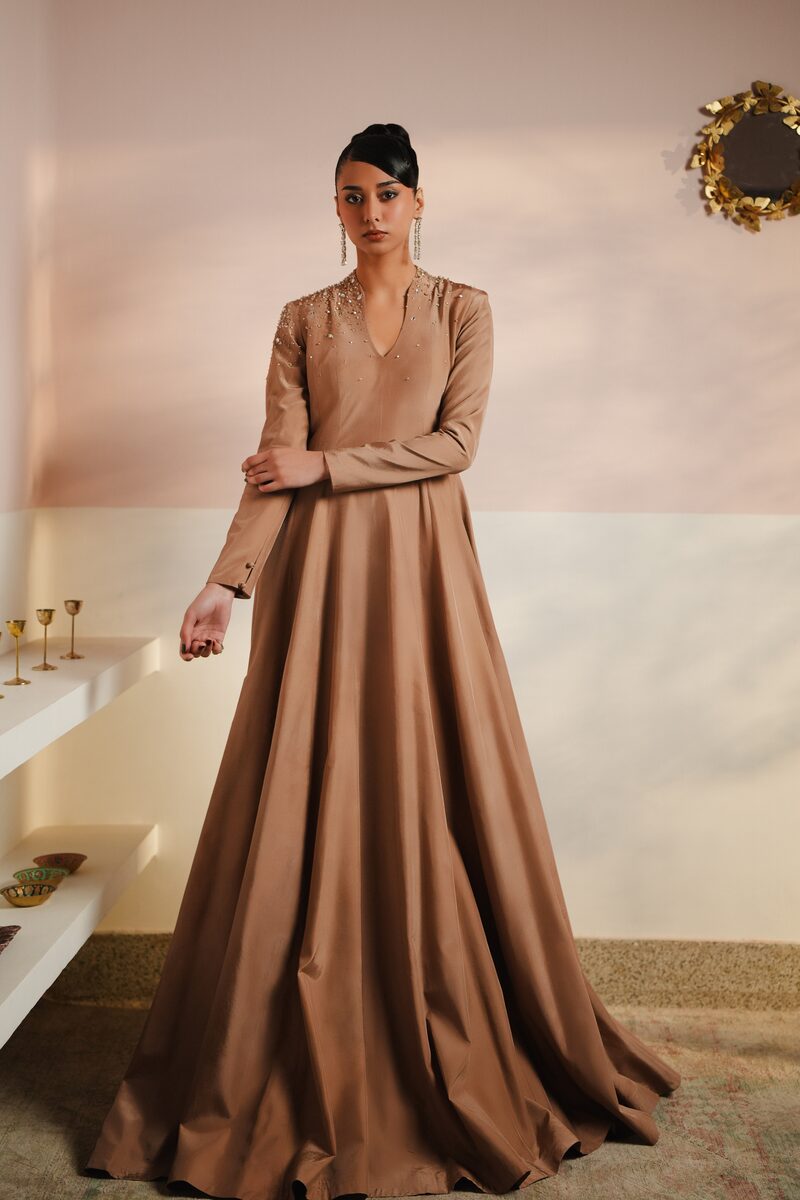 Maison Dune, camel gown
